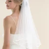 Rainbow Club Jessamy Zweistöckiger Schleier mit Satinrand | Jessamy Veil* Zweistufiger Schleier | Fingerspitzen-schleier