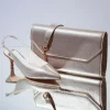 Rainbow Club Joni Gold Glitzernde Slingback Kitten Heels* Schuhe Für Hochzeitsgäste | Schuhe Für Die Mutter Der Braut