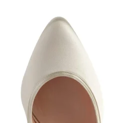 Rainbow Club Keily Einfärbbare Elfenbein Satin Blockabsatz Court Schuhe* Hochzeitsschuhe | Hochhackige Schuhe