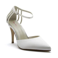 Rainbow Club Kennedy Färbbare Elfenbein Satin Zweiteilige Schuhe* Hochzeitsschuhe | Hochhackige Schuhe