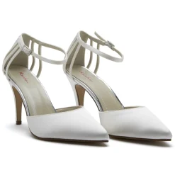Rainbow Club Kennedy Färbbare Elfenbein Satin Zweiteilige Schuhe* Hochzeitsschuhe | Hochhackige Schuhe