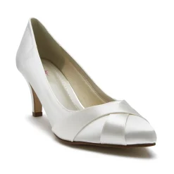 Rainbow Club Lexi Färbbare Elfenbeinfarbene Satin-Hochzeitsschuhe* Schuhe Für Die Mutter Der Braut | Hochzeitsschuhe