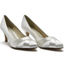 Rainbow Club Lexi Färbbare Elfenbeinfarbene Satin-Hochzeitsschuhe* Schuhe Für Die Mutter Der Braut | Hochzeitsschuhe