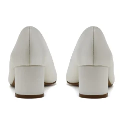 Rainbow Club Mai Färbbar Elfenbein Satin Niedriger Blockabsatz Spitze Courts* Schuhe Für Die Mutter Der Braut | Hochzeitsschuhe