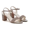 Rainbow Club Margot Rose Gold Metallic Mid Block Heel Sandalen* Abschlussball-sandalen | Rosa Ballschuhe