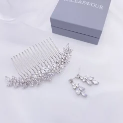 Lace & Favour Rapture Kleiner Kristall-Hochzeits-Haarkamm* Abschlussball Haarspangen & Kämme | Geschenke Für Die Braut