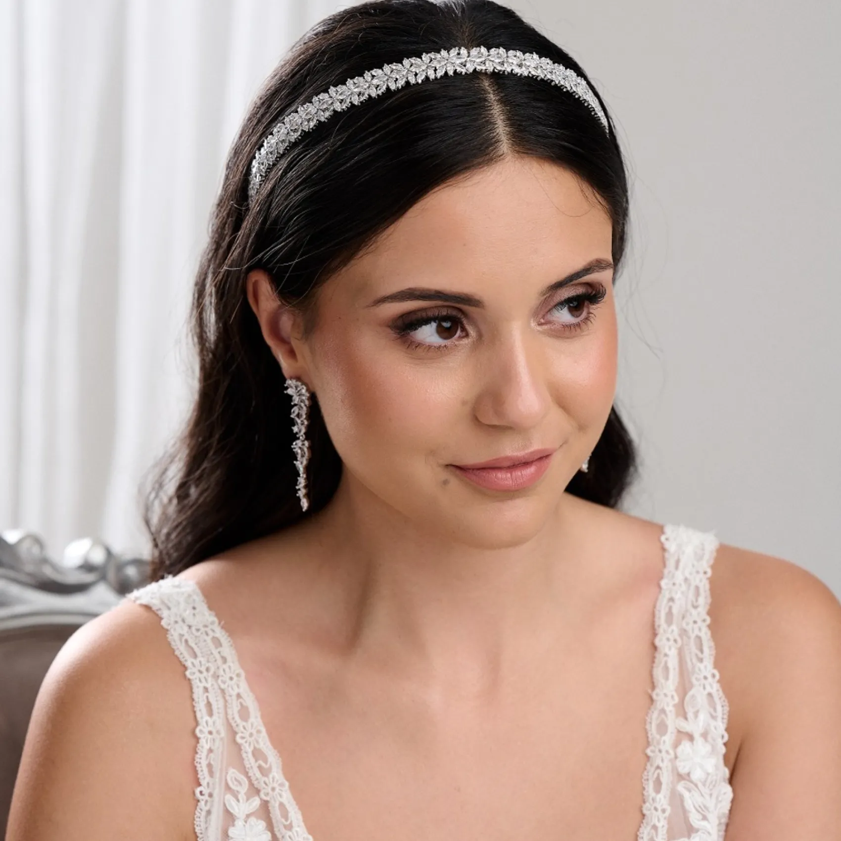 Lace & Favour Riviera Silber Kristall Brautstirnband* Abschlussball-haarbänder & Tiaras | Haarschmuck Aus Kristall