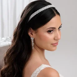 Lace & Favour Riviera Silber Kristall Brautstirnband* Abschlussball-haarbänder & Tiaras | Haarschmuck Aus Kristall