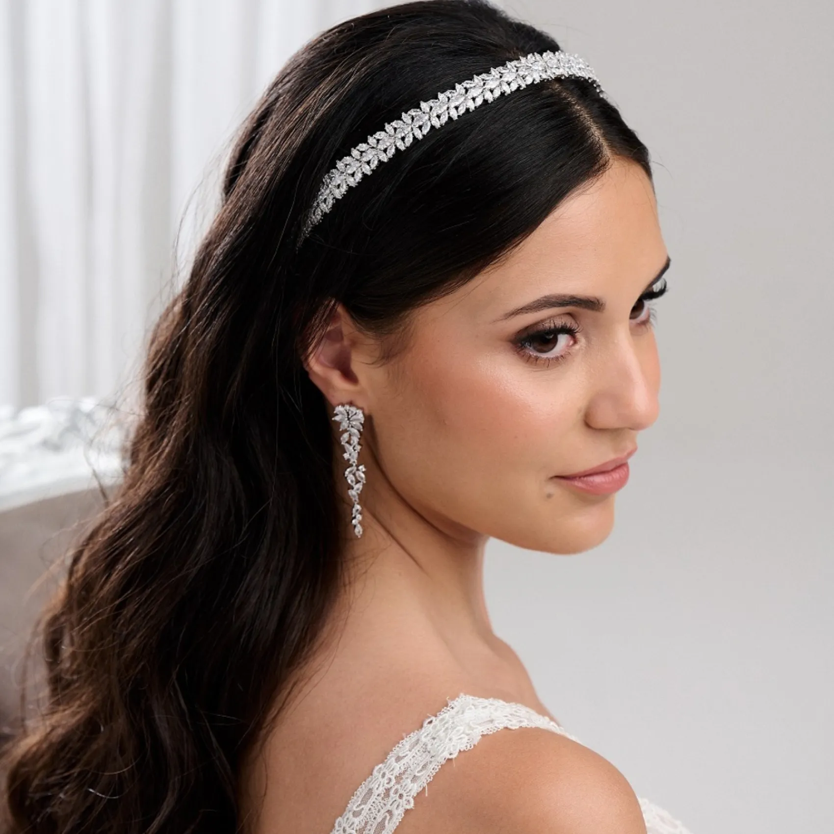 Lace & Favour Riviera Silber Kristall Brautstirnband* Abschlussball-haarbänder & Tiaras | Haarschmuck Aus Kristall