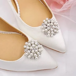 Lace & Favour Rivoli Perlen- und Kristallbrosche Schuhclips* Schuhclips | Schuhclips