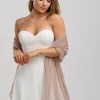 Poirier Rose Gold Metallic Hochzeitstuch* Hochzeitsumhänge & Tücher | Hochzeitsgast-jacken & Cover Ups
