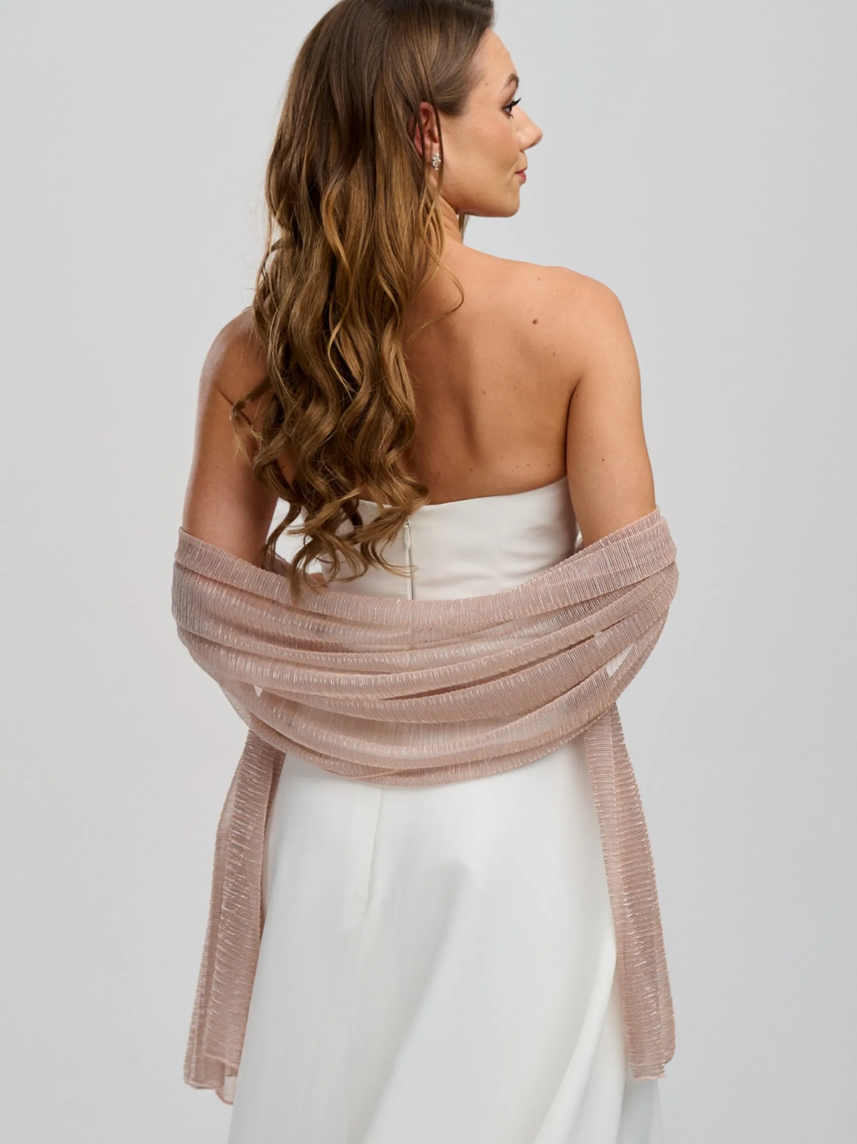 Poirier Rose Gold Metallic Hochzeitstuch* Hochzeitsumhänge & Tücher | Hochzeitsgast-jacken & Cover Ups