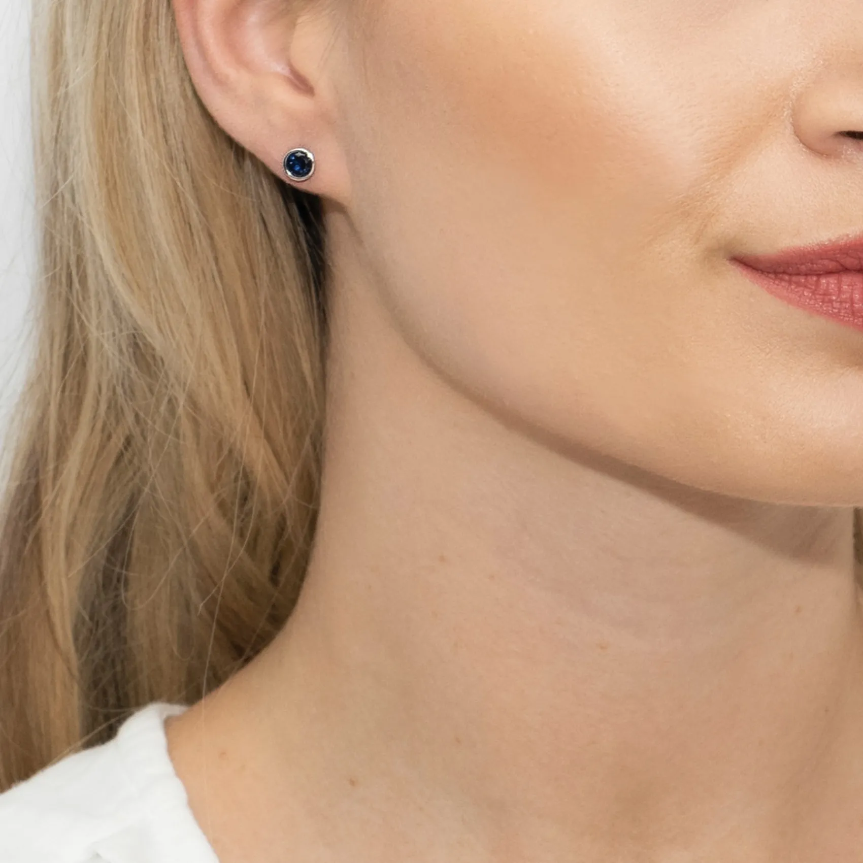 Sarah Alexander Blue Moon Indigo Zirkonia Solitaire Ohrstecker* Etwas Blaue Geschenke | Geschenke Für Die Mutter Des Bräutigams