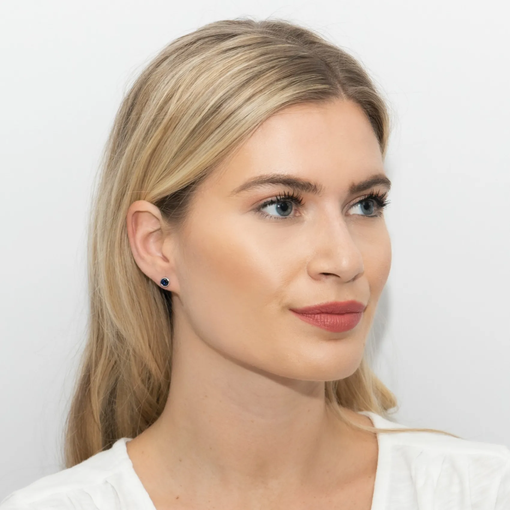 Sarah Alexander Blue Moon Indigo Zirkonia Solitaire Ohrstecker* Etwas Blaue Geschenke | Geschenke Für Die Mutter Des Bräutigams
