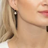 Sarah Alexander Bombshell Gold Circle Perlenohrringe* Geschenke Für Die Mutter Des Bräutigams | Geschenke Für Die Mutter Der Braut