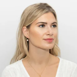 Sarah Alexander Bombshell Gold Circle Perlenohrringe* Geschenke Für Die Mutter Des Bräutigams | Geschenke Für Die Mutter Der Braut