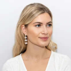 Sarah Alexander Eastern Promise Mondstein Statement-Tropfen-Ohrringe* Geschenke Für Die Braut | Edelstein-schmuck