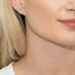 Sarah Alexander Instinct Silber Solitär Kristall Ohrstecker* Geschenke Für Brautjungfern | Kristall-hochzeitsschmuck