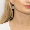 Sarah Alexander Mesmerise Grüner Aventurin Quadratische Tropfenohrringe* Geschenke Für Die Mutter Des Bräutigams | Geschenke Für Die Mutter Der Braut