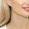 Sarah Alexander Neid Gold Solitär Kristall-Ohrstecker* Geschenke Für Brautjungfern | Kristall-hochzeitsschmuck