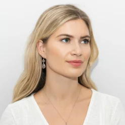 Sarah Alexander Nomad Graue Chalcedon-Doppelohrringe* Geschenke Für Die Mutter Des Bräutigams | Flitterwochengeschenke