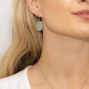 Sarah Alexander Rendezvous Aqua Chalcedon Quadratische Tropfenohrringe* Etwas Blaue Geschenke | Geschenke Für Die Mutter Des Bräutigams