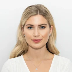 Sarah Alexander Sea Mist Blue Lace Achat Silber-Ohrstecker* Etwas Blaue Geschenke | Geschenke Für Die Mutter Des Bräutigams