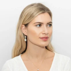 Sarah Alexander Tidal Regenbogen Mondstein Double Drop Ohrringe* Geschenke Für Die Mutter Des Bräutigams | Geschenke Für Die Mutter Der Braut