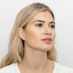 Sarah Alexander Ultra Rose Gold Solitär Kristall Ohrstecker* Geschenke Für Brautjungfern | Kristall-hochzeitsschmuck