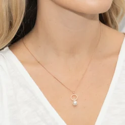 Sarah Alexander Voodoo Rose Gold Kreis Perlenanhänger* Geschenke Für Die Mutter Des Bräutigams | Geschenke Für Die Mutter Der Braut