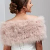 Beverly Hills Scarlet Blush Feder Brautstola* Federstolen & Umhänge | Hochzeitsumhänge & Tücher