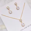 Lace & Favour schmuckset "Danke, dass du meine Brautjungfer bist" in Gold und Kristall* Geschenke Für Brautjungfern | Kristall-hochzeitsschmuck