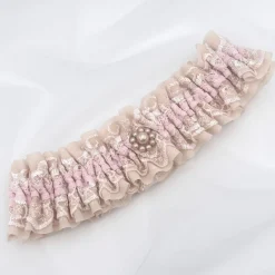 Boudoir Couture Serenity Nude Lace Vintage Hochzeit Strumpfband mit Perlenbesatz* Geschenke Für Die Braut | Strumpfbänder Für Bräute