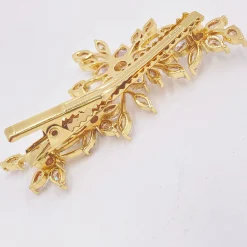 Lace & Favour Sierra Gold Floral Kristall Hochzeit Haarspange* Abschlussball Haarspangen & Kämme | Geschenke Für Brautjungfern
