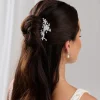 Lace & Favour Sierra Silber Floral Kristall Hochzeit Haarspange* Abschlussball Haarspangen & Kämme | Geschenke Für Brautjungfern