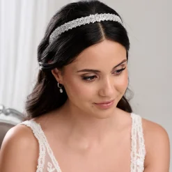 Lace & Favour Sorrento CZ Kristall verschönert Brautstirnband* Abschlussball-haarbänder & Tiaras | Haarschmuck Aus Kristall