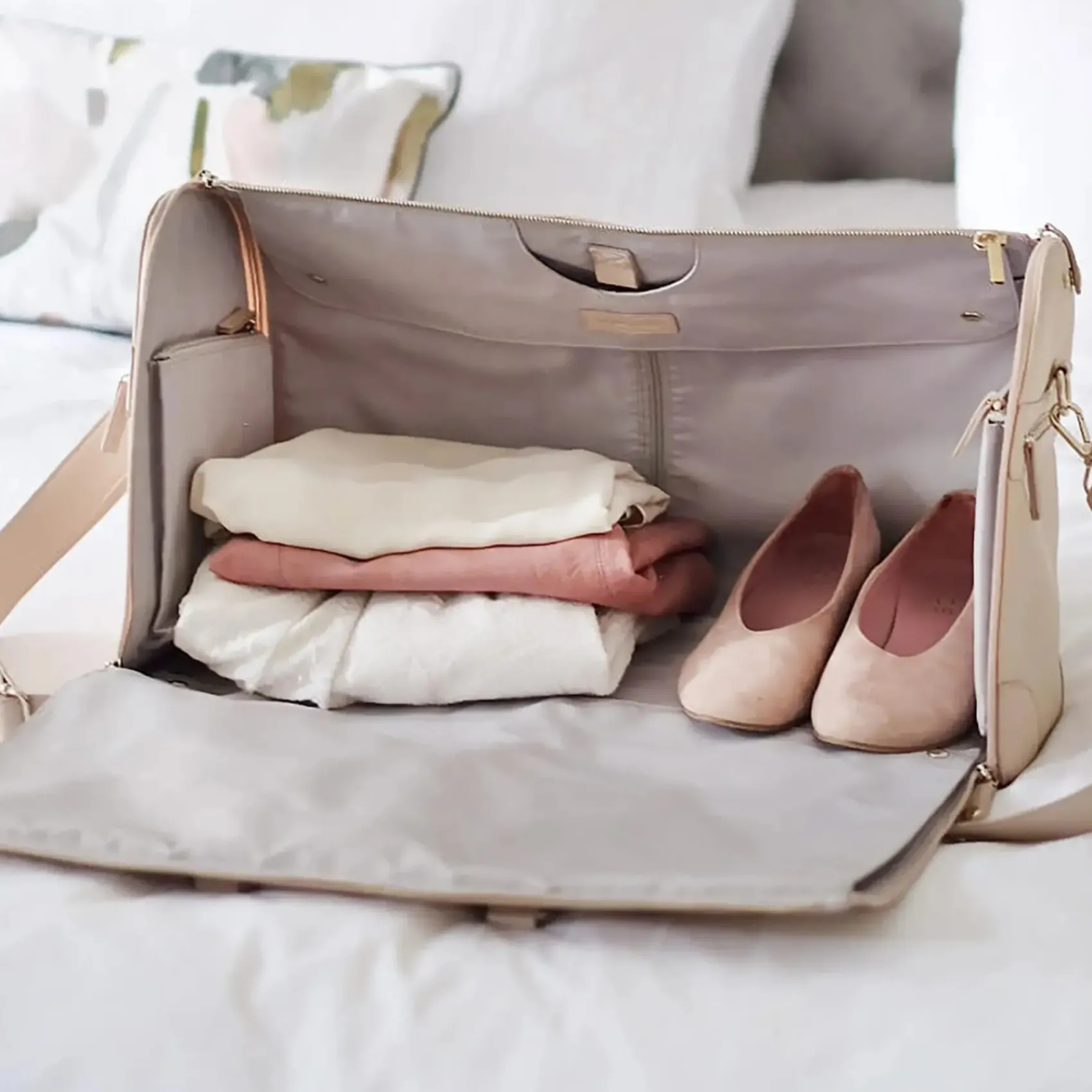 Stackers Blush Pink Garment Wochenendtasche* Geschenke Für Die Mutter Des Bräutigams | Geschenke Für Die Mutter Der Braut