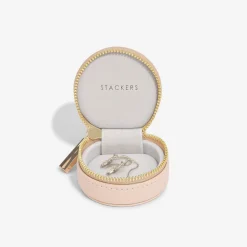 Stackers Blush Pink Oyster Reise-Schmuckkästchen* Geschenke Für Die Mutter Des Bräutigams | Geschenke Für Die Mutter Der Braut