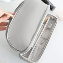 Stackers Kieselgrau Kosmetiktasche und Schmucktasche* Flitterwochengeschenke | Geschenke Für Brautjungfern