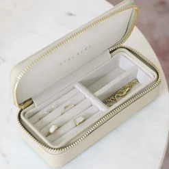 Stackers Oatmeal Zipped Travel Jewellery Box* Geschenke Für Die Mutter Des Bräutigams | Geschenke Für Die Mutter Der Braut