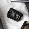 Stackers Schwarze Reise-Manschettenknopf-Box mit Reißverschluss*Herren Schmuckschatullen Für Herren | Geschenke Für Den Bräutigam