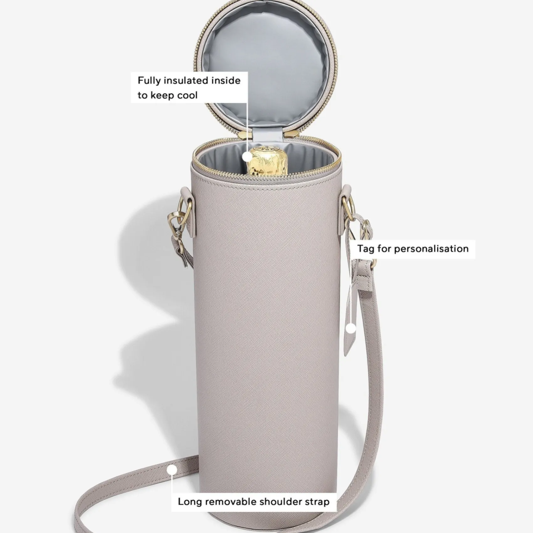 Stackers Taupe Champagnerflaschen-Tasche* Verlobungsgeschenke | Geschenke Für Brautjungfern