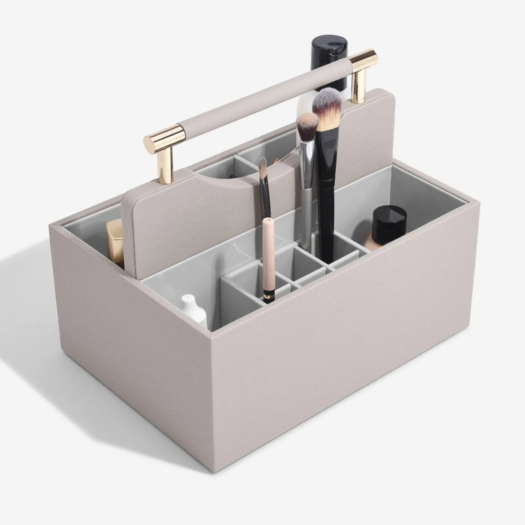 Stackers Taupe Cosmetic Organizer* Geschenke Für Die Braut | Makeup-organisatoren