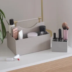 Stackers Taupe Cosmetic Organizer* Geschenke Für Die Braut | Makeup-organisatoren