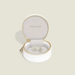 Stackers Weißer Kieselstein Oyster Travel Jewellery Box* Geschenke Für Die Mutter Des Bräutigams | Geschenke Für Die Mutter Der Braut