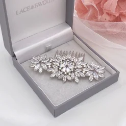 Lace & Favour Sundance glitzernde Kristall Hochzeit Haar Kamm* Abschlussball Haarspangen & Kämme | Haarschmuck Aus Kristall