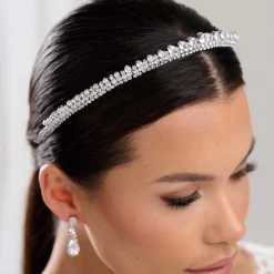 Lace & Favour Tatiana Niedrige Kristall-Braut Tiara* Abschlussball-haarbänder & Tiaras | Haarschmuck Aus Kristall