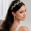 Lace & Favour Veneto Gold Crystal Leaves Hochzeit Stirnband* Abschlussball-haarbänder & Tiaras | Haarschmuck Aus Kristall