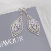 Lace & Favour Verona Statement-Kronleuchter-Ohrringe mit Cubic-Zirkonia* Vintage Hochzeitsschmuck | Kristall-hochzeitsschmuck