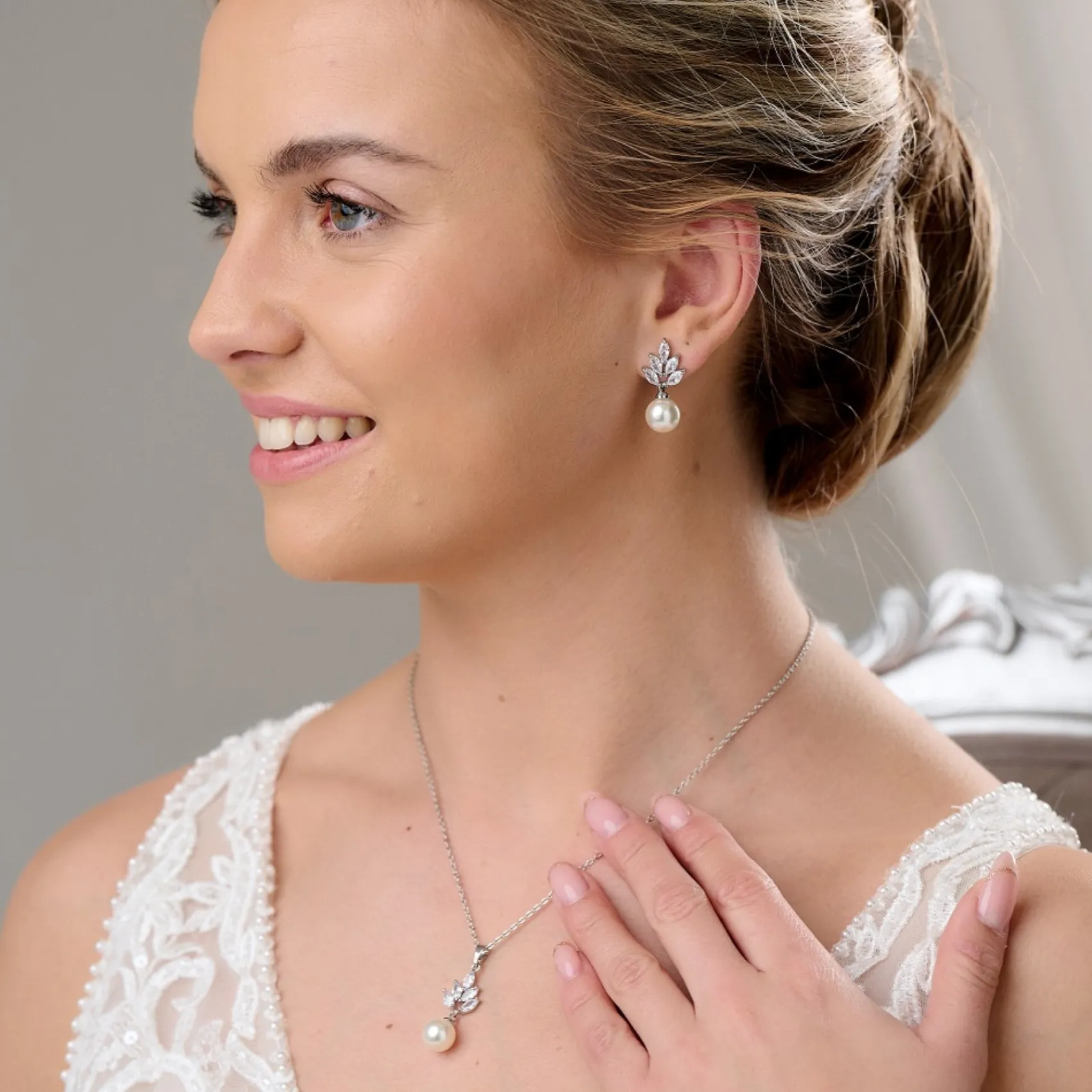Lace & Favour Wien Vintage Perle Tropfen Brautschmuck Set* Geschenke Für Die Braut | Perlen-hochzeitsschmuck